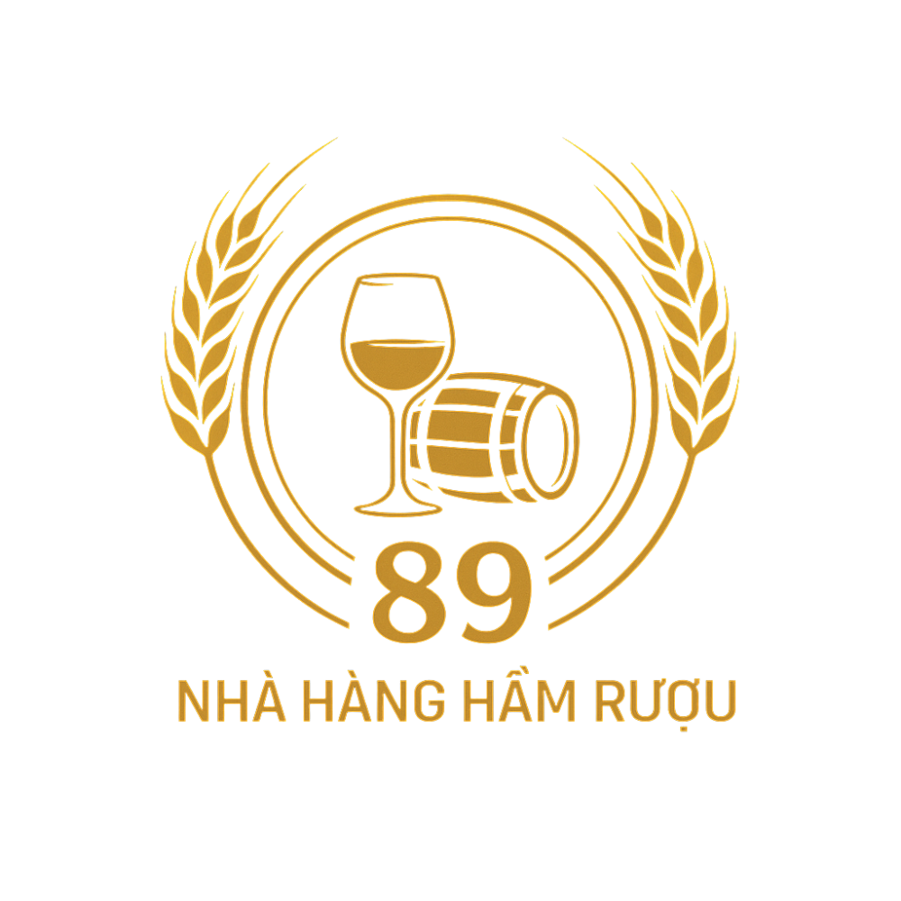 logo nhà hàng hầm rượu 89