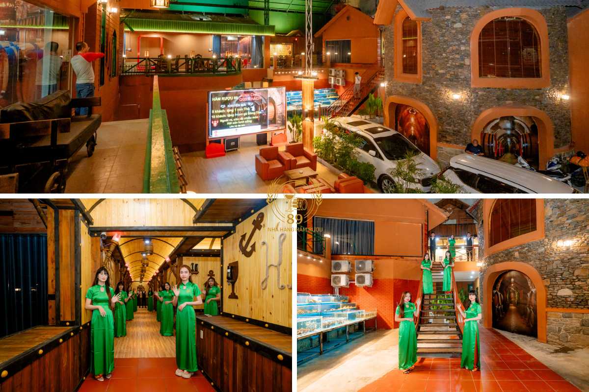 Không gian bên trong Hầm Rượu 89 Quận 12