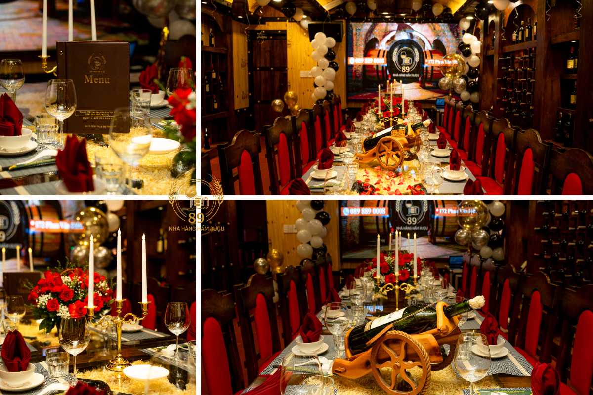 Phòng hầm rượu riêng tư Nhà Hàng Hầm Rượu 89